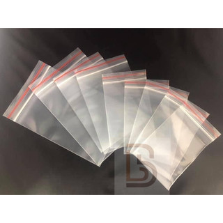 [1kg/size] Túi zip viền chỉ đỏ(hàng có sẵn)