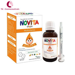 (QUÀ TẶNG) NOVITA Drop Bổ Sung Vitamin Thiết Yếu Cho Trẻ Biếng Ăn - 30ml