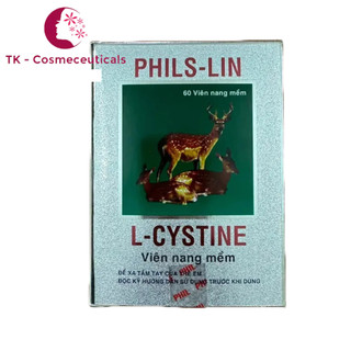 L-CYSTINE PHILS-LIN L-CYTINE - Giảm Sạm Da, Tàn Nhang, Mề Đay, Chống Lão Hóa - Hộp 60 Viên