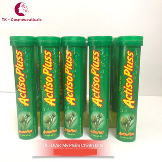 20 Viên C Sủi Actiso, Chanh Leo, Vị Cam Bổ Sung Vitamin C, Mát Gan, Lợi Mật