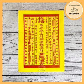 10 tờ cốt bát hương Thần Tài