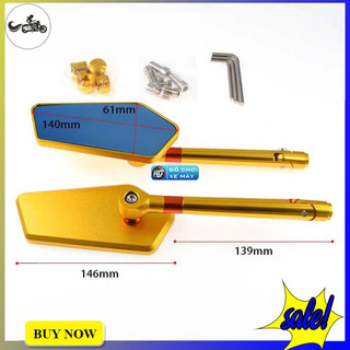 Kính Rizoma xéo full cây nhôm nguyên khối cứng cáp (giá 1 cái)