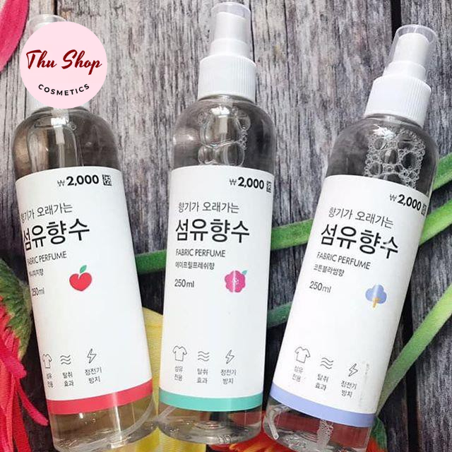 Xịt thơm quần áo Daiso Farbic Perfume 250ml