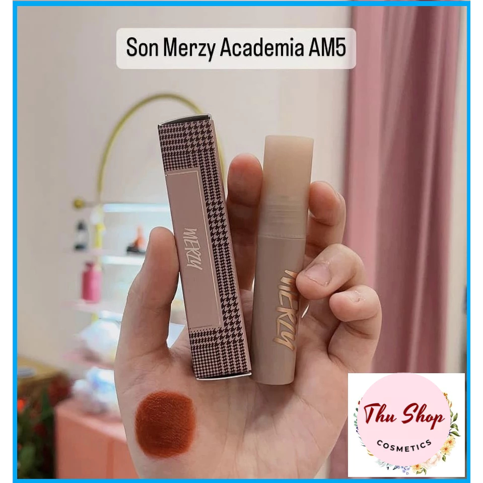 Son kem siêu lì Merzy Academia Mellow Tint 4g #AM5 Rusty Statue