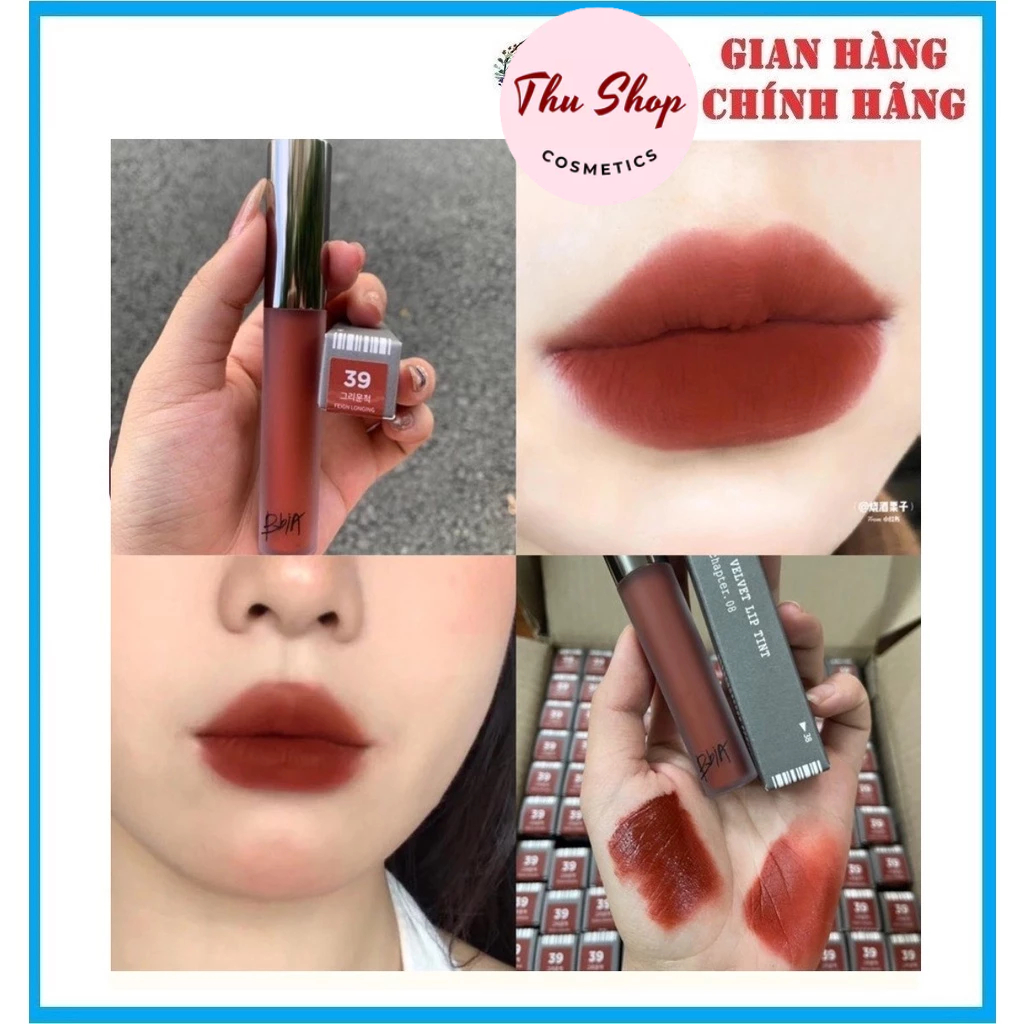 Son Bbia 39_ Son Kem Bbia Last Velvet Lip Tint Màu #39 Đỏ Gạch