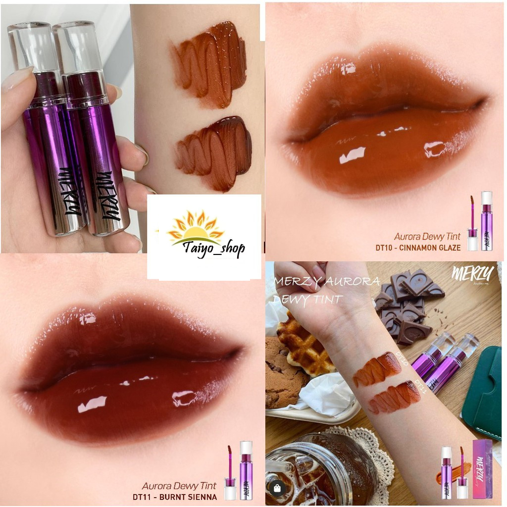 [MÀU MỚI DT10-11] Son Tint Bóng Cho Đôi Môi Căng Mọng Merzy Aurora Dewy Tint 5.5g
