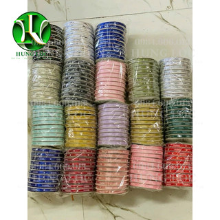  Ruy băng lụa 1cm decor Chữ Chanel trang trí làm đồ handmade bó hoa giỏ quà giỏ hoa quả trái cây 