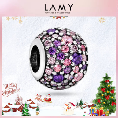 Charm bạc LAMY Đá tròn rực rỡ Pavé Lights Multi Colored 1231