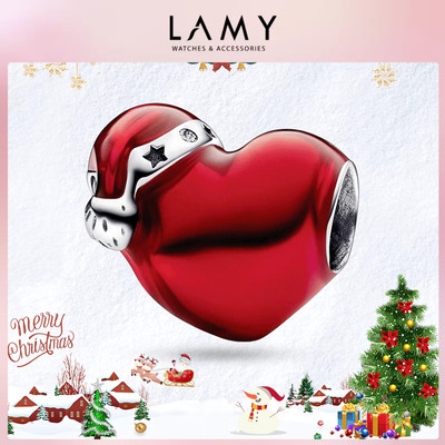 Charm bạc LAMY Charm Metallic Red Christmas Heart 1580