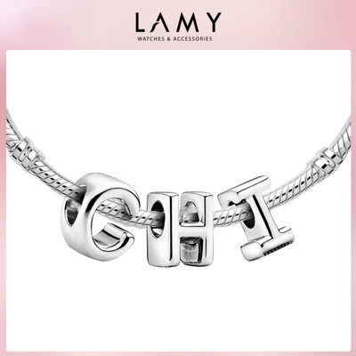 Charm bạc LAMY mix tên Chi - Charm bảng chữ cái cao cấp