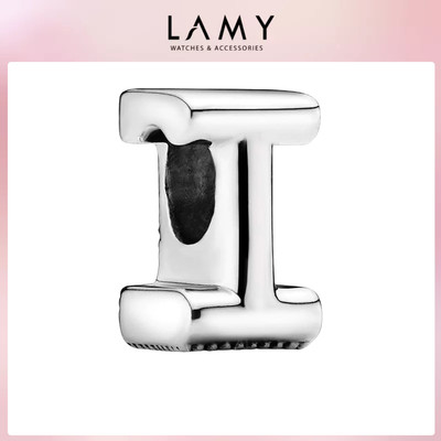 Charm bạc LAMY hình chữ I 1340 - Charm bảng chữ cái bạc S925