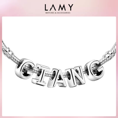 Charm bạc LAMY mix tên Giang - Charm bảng chữ cái cao cấp