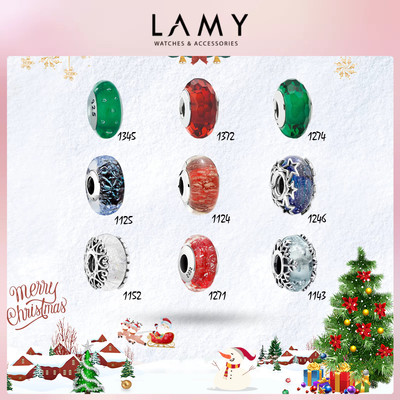 Charm bạc LAMY Bộ sưu tập Giáng Sinh - Charm thủy tinh