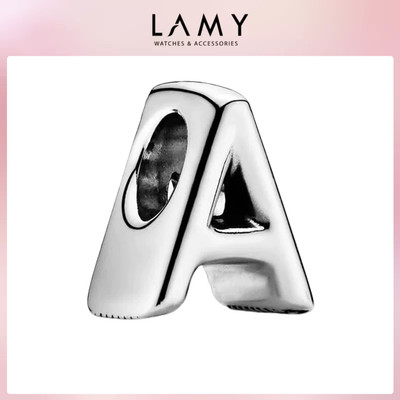 Charm bạc LAMY hình chữ A 1296 - Charm bảng chữ cái bạc S925