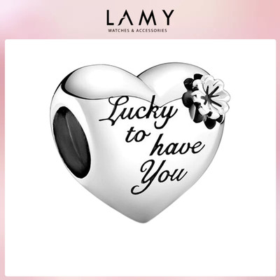 Charm bạc LAMY Trái tim Và cỏ bốn lá Heart & Clover 1169