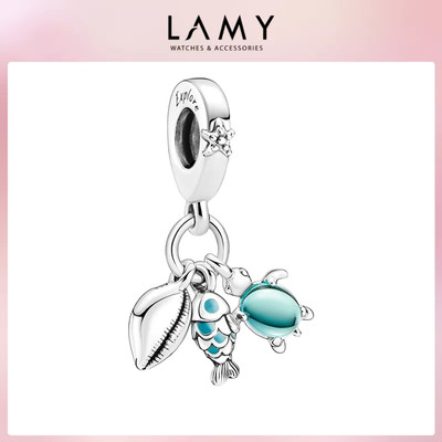 Charm bạc LAMY Cá, rùa biển và ốc biển Fish Sea Turtle & Conch Triple 1194