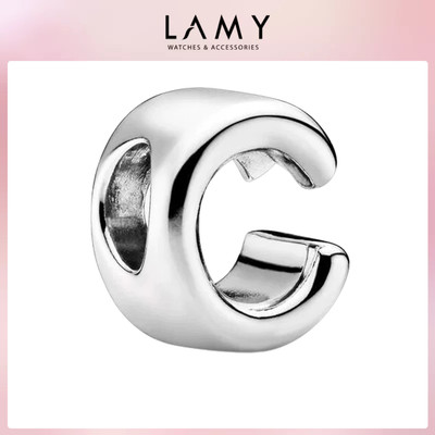 Charm bạc LAMY hình chữ C 1298 - Charm bảng chữ cái bạc S925