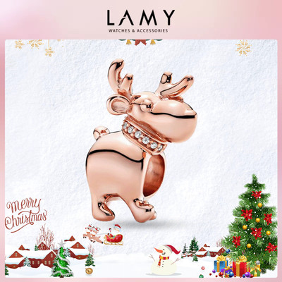 Charm bạc LAMY Charm Rose Happy Reindeer 1573