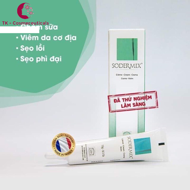 Sodermix Cream Dùng Cho Sẹo Lồi, Sẹo Phì Đại, Chàm, Vẩy Nến - 15g