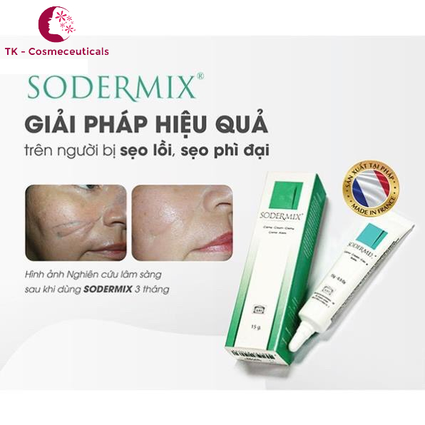 Sodermix Cream Dùng Cho Sẹo Lồi, Sẹo Phì Đại, Chàm, Vẩy Nến - 15g