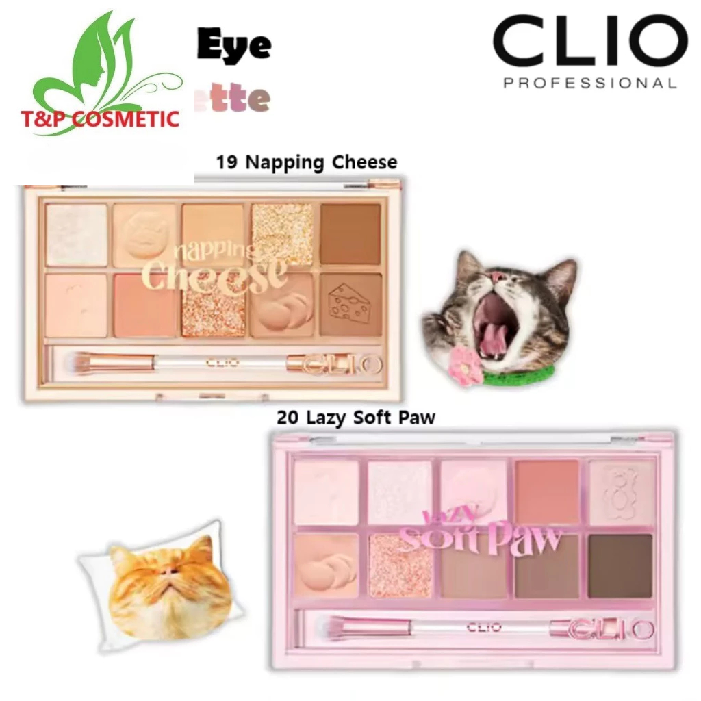 Phấn mắt clio pro eye palette chuẩn auth 10 ô
