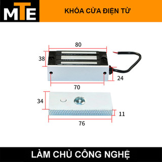 Khóa cửa điện từ 12VDC 60kg