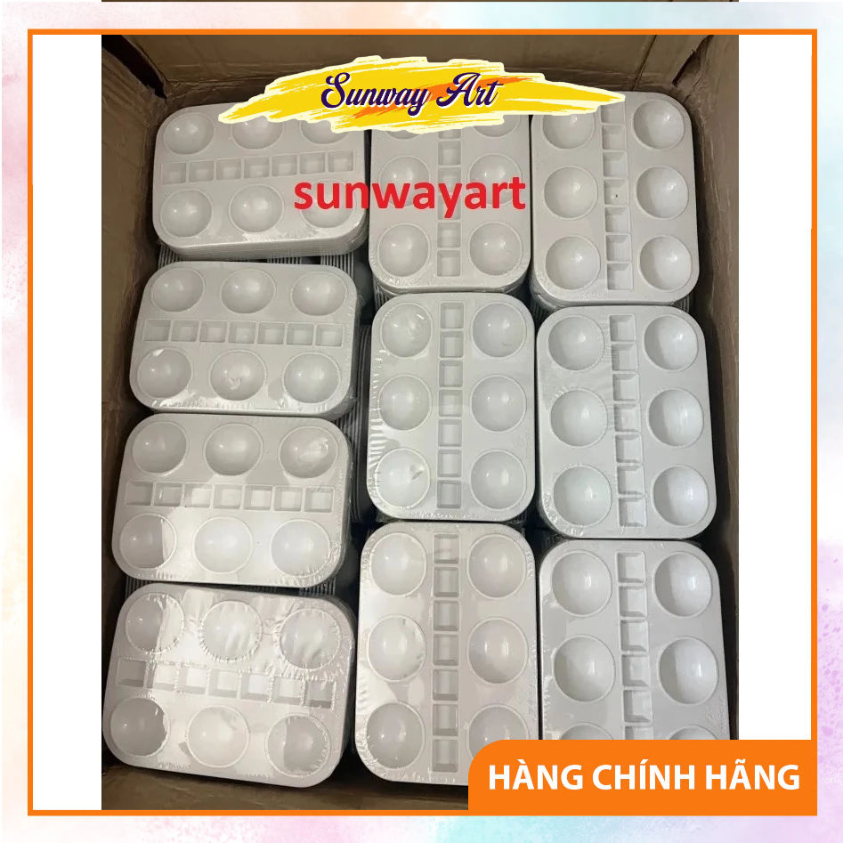 Khay Pha Màu Nước, Màu Acrylic, Sơn Dầu – Khay Nhựa Pha Màu Mỹ Thuật