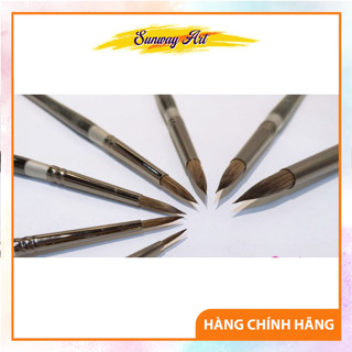 [Cọ Lẻ] Cọ Nhọn Sunway B207 Lông Sóc – Đi Nét, Tỉa Vẽ, Mài Nước, Sơn Dầu, Acrylic