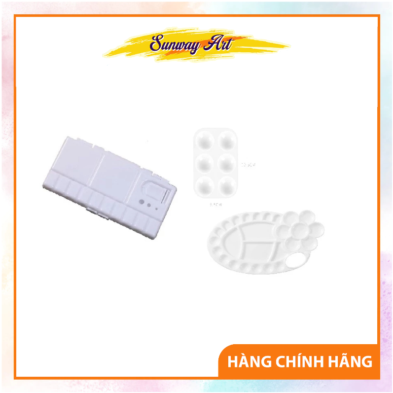 Khay đựng, pha màu vẽ - Bảng palette pha màu