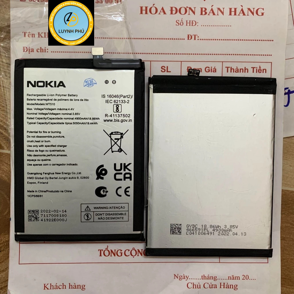 Pin nokia c21 plus/C31/WT510/WT410 bao test