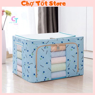 Hộp Vải Đựng Chăn Màn Quần Áo Có Khung Thép, Thùng Đựng Đồ Đa Năng Kích Thước Lớn 88306 Chợ Tốt Store