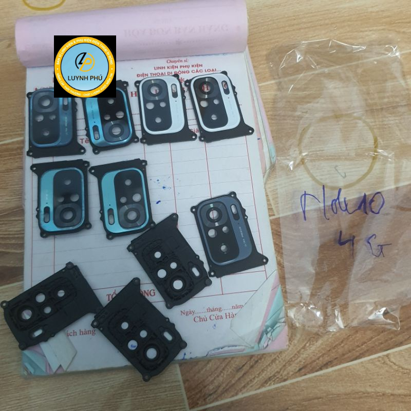Cụm kính camera sau redmi note 10 4G/NOTE 10S bao test