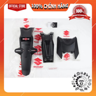 Bộ dè sau biển số 3 món, đuôi dè bản số Satria Fi, Raider Fi chính hãng Suzuki Indonesia