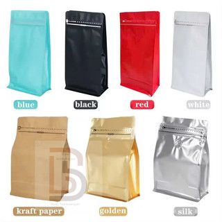 [1kg/size] túi zipper 8 cạnh đựng cafe - ĐÃ ĐÓNG VAL (Full size, nhiều màu)