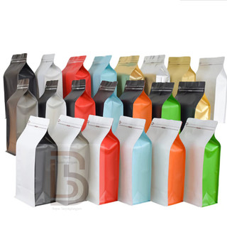 [1kg/size] túi zipper 8 cạnh đựng cafe - ĐÃ ĐÓNG VAL (Full size, nhiều màu)