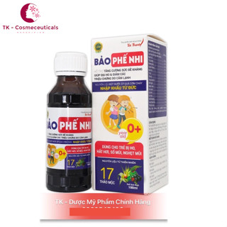 Siro Bảo Phế Nhi Giúp Bổ Phế, Dịu Ho, Tăng Cường Sức Đề Kháng - 100ml