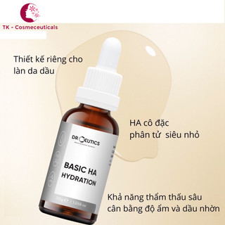 (CHÍNH HÃNG) Serum HA Basic Hydration Drceutics Cấp Ẩm Cho Da Dầu Mụn - 30ml