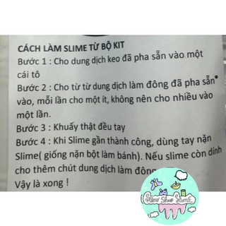 Bộ kit làm slime bơ 6 món