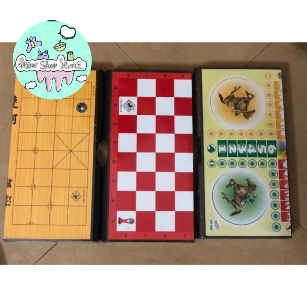COMBO 3 BỘ CỜ VUA,TƯỚNG,CÁ NGỰA 90K