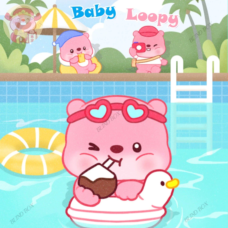 BABY LOOPY - Blind Box Hộp Mù Mô Hình Hải Ly Loopy Mini Cute, Đồ Chơi Quà Tặng, Decor Xinh Xắn