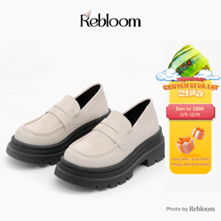 Giày loafer Rebloom - Giày da nữ đế răng cưa cao 5cm phong cách RETRO dành cho nữ - giày trending năm 2024