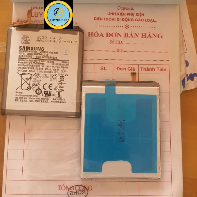 Pin samsung s20 plus EB BG985ABY zin