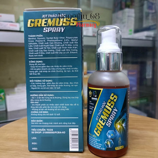 Xịt thảo mộc Gremuss spray chai 100ml