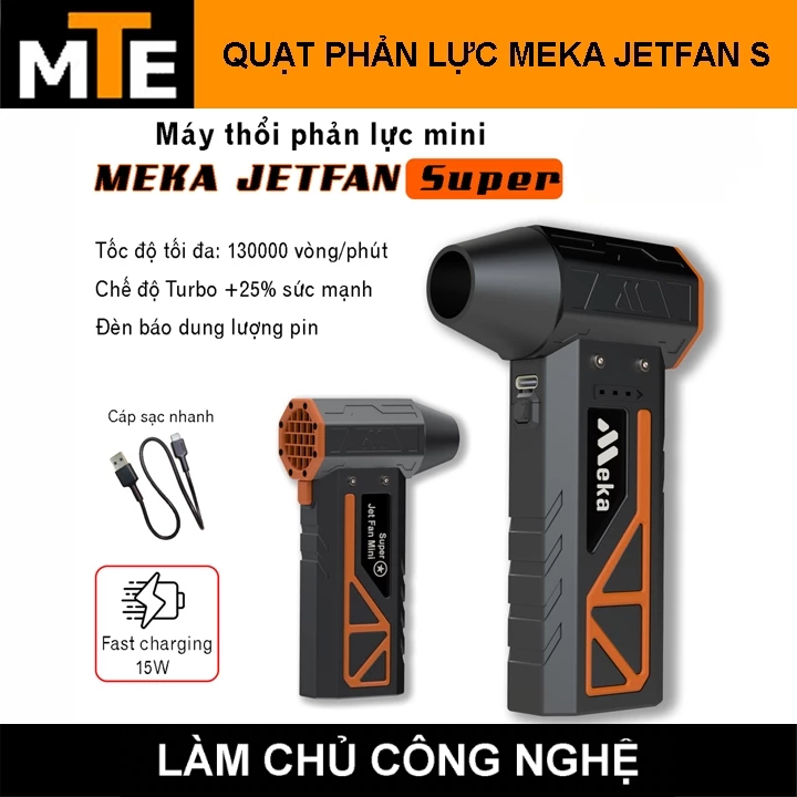 Quạt Phản Lực Meka JetFan Super - Máy thổi cầm tay mini công suất cao