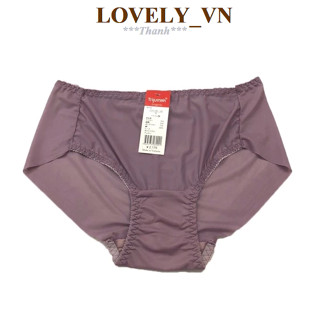 Quần lót nữ voan lụa lưng cao ôm gọn bụng không lằn mông vải mềm thoáng khí