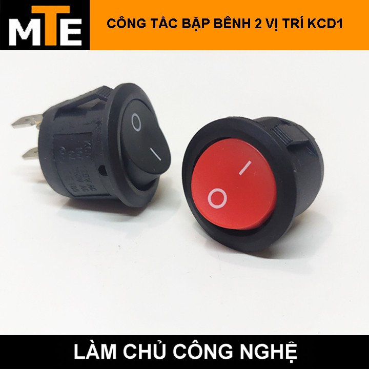 Combo 5 công tắc bập bênh tròn 2 vị trí KCD1