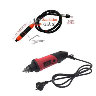 Máy mài khuôn 480W đầu khoan 6mm Dây truyền động nối dài cho máy khoan thành bút khắc 3mm ❤️freeship❤️