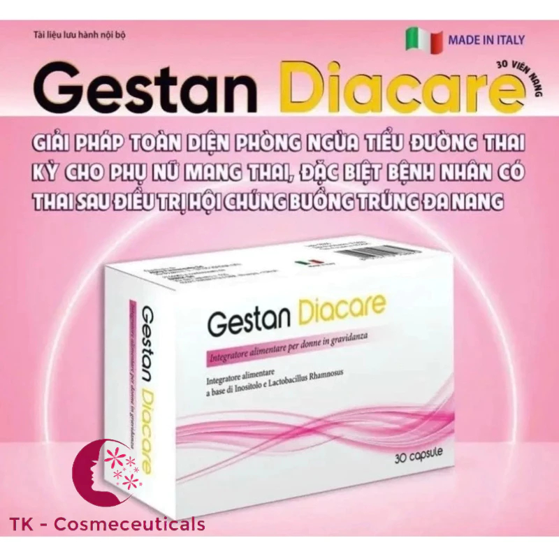 (CHÍNH HÃNG) Viên Uống Gestan Diacare Giải Pháp Toàn Diện Phòng Ngừa Tiểu Đường Thai Kỳ Cho Phụ Nữ Mang Thai - Hộp 30v