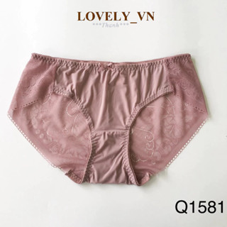  Quần lót nữ ren cao cấp siêu mịn không viền phối thun lạnh 4đ mát rượi 50-70kg Lovely 1581 