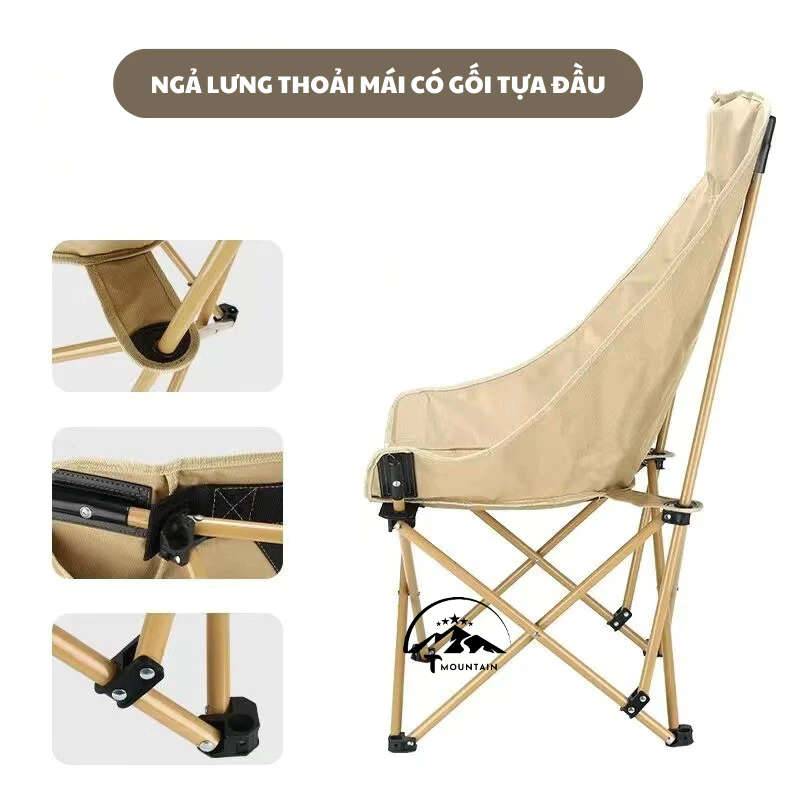 Ghế Camping Ngả Lưng Tmountain Gấp Gọn Thư Giãn Dã Ngoại Du Lịch Cao Cấp | BigBuy360 - bigbuy360.vn
